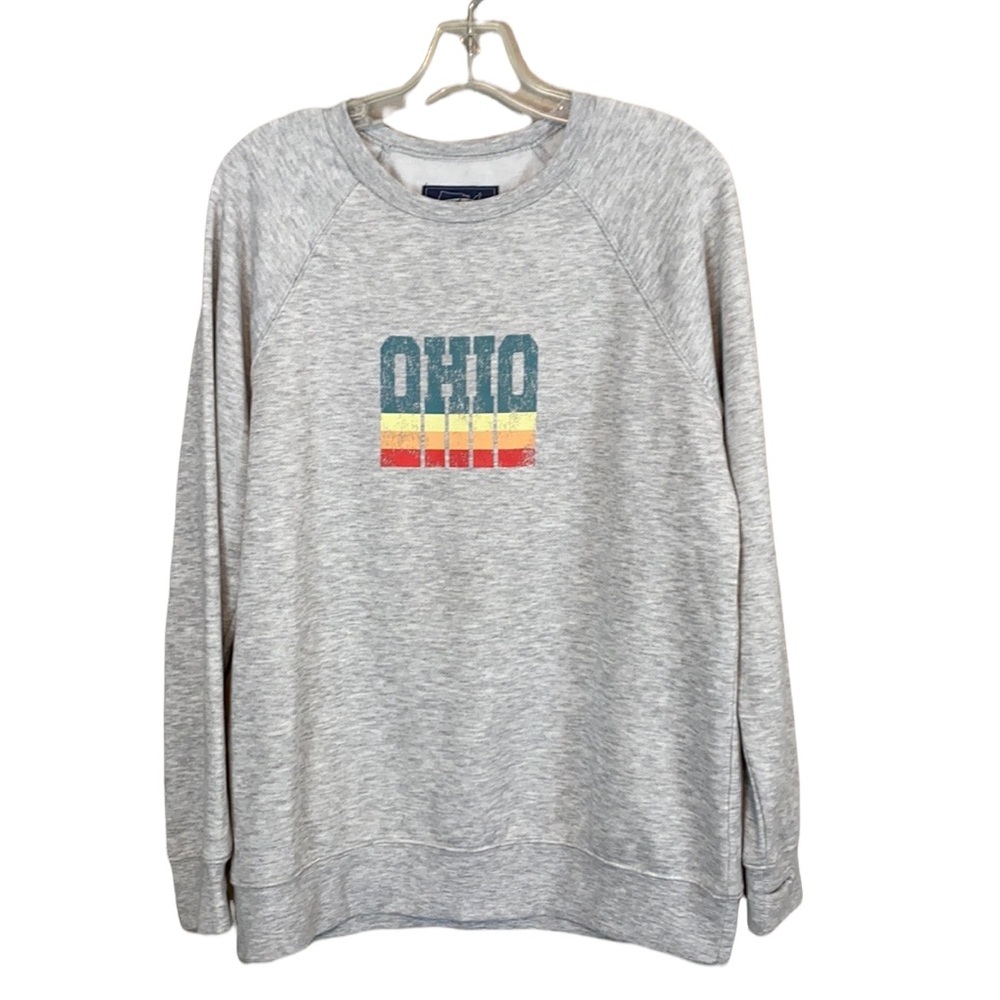 State Of Mine Gray Ohio Sweatshirt Size Medium